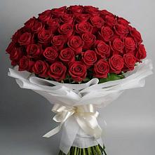 Букет 101 Красная роза Блэк Мэджик в Мариинске