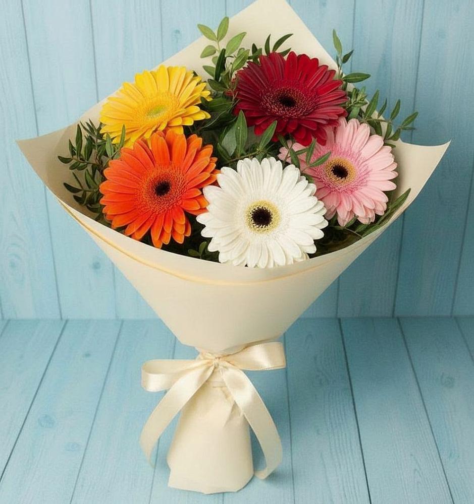 Букет цветов из: Герберы в Мариинске