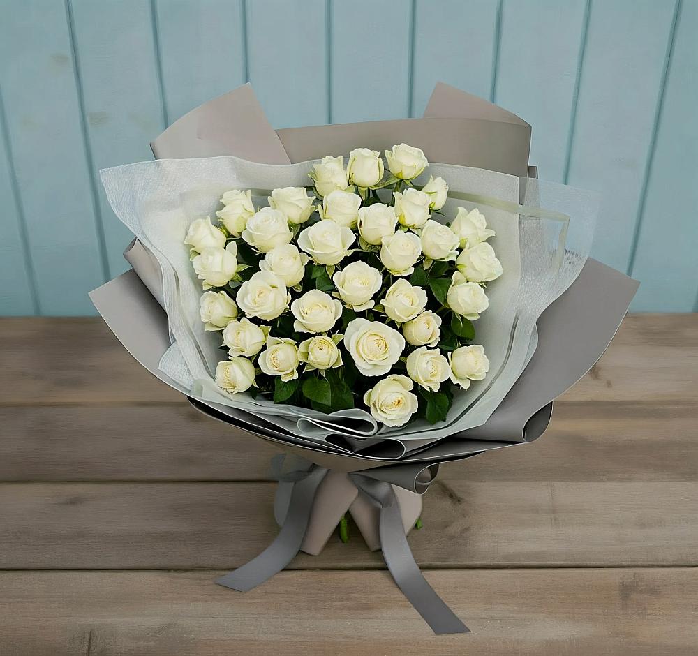 Букет Белоснежная нежность в Мариинске