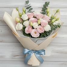 Букет цветов из:  Лизиантусы в Мариинске