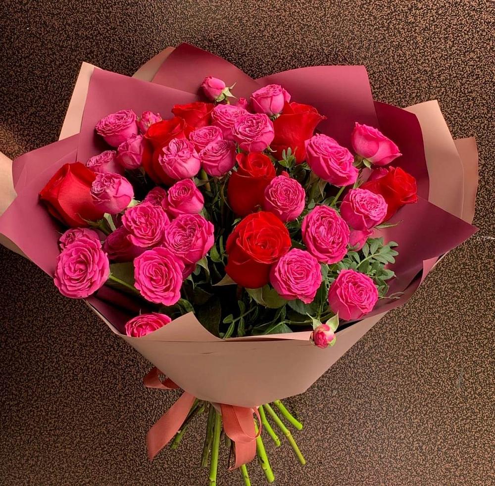 Букет В объятьях нежности в Мариинске