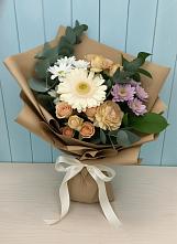 Букет цветов из:  Герберы и Хризантемы в Мариинске