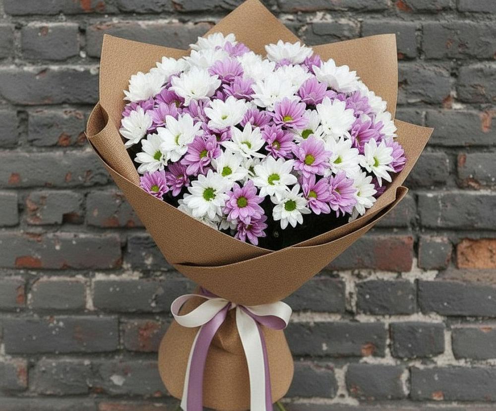 Букет цветов из: Хризантемы в Мариинске