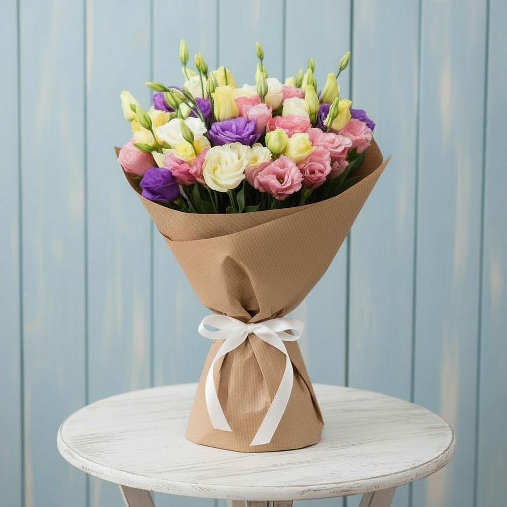 Букет цветов из: Лизиантусы в Мариинске