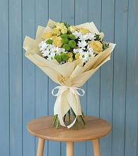 Букет цветов из:  Хризантемы и Розы #REPLACE_PRED# Мариинске