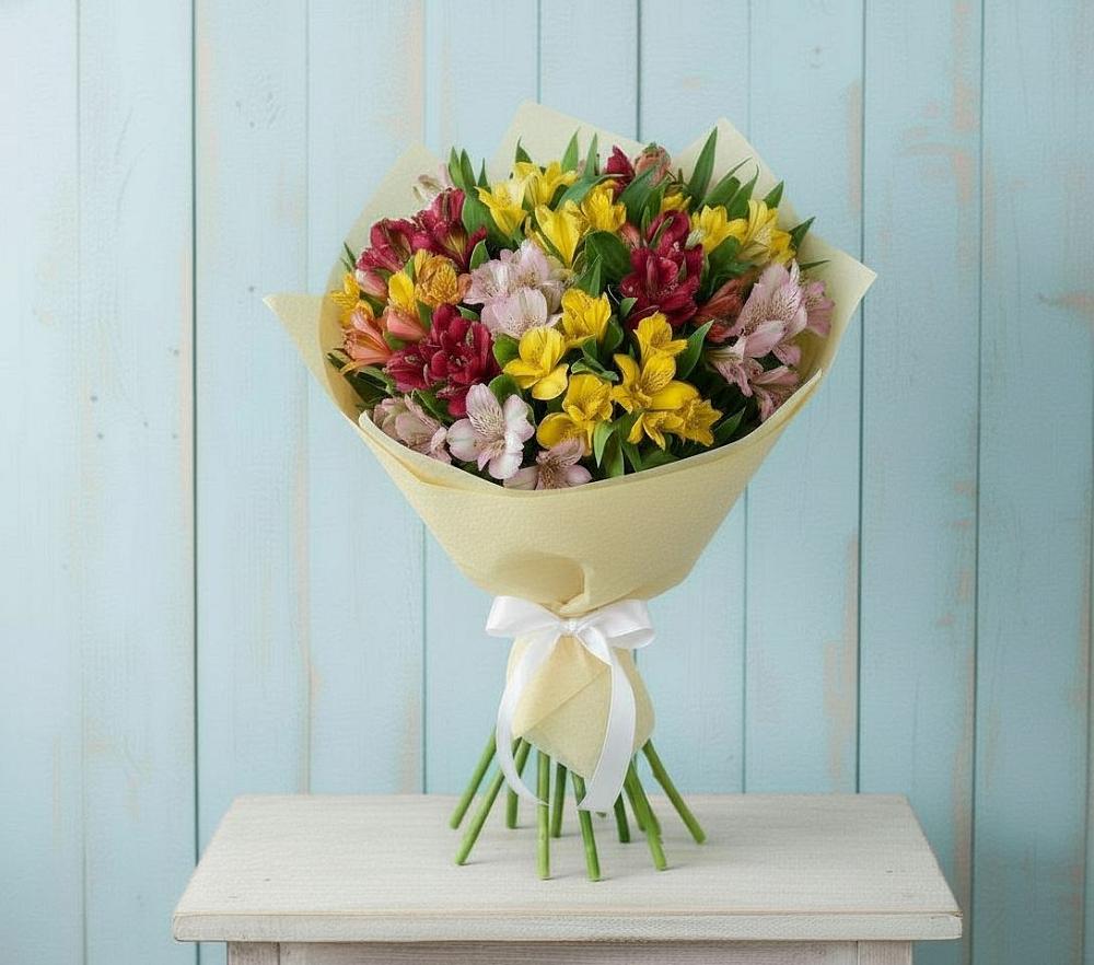 Букет цветов из: Альстромерии в Мариинске