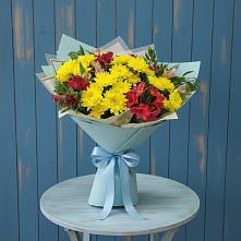 Букет цветов из:  Альстромерии и Хризантемы #REPLACE_PRED# Мариинске