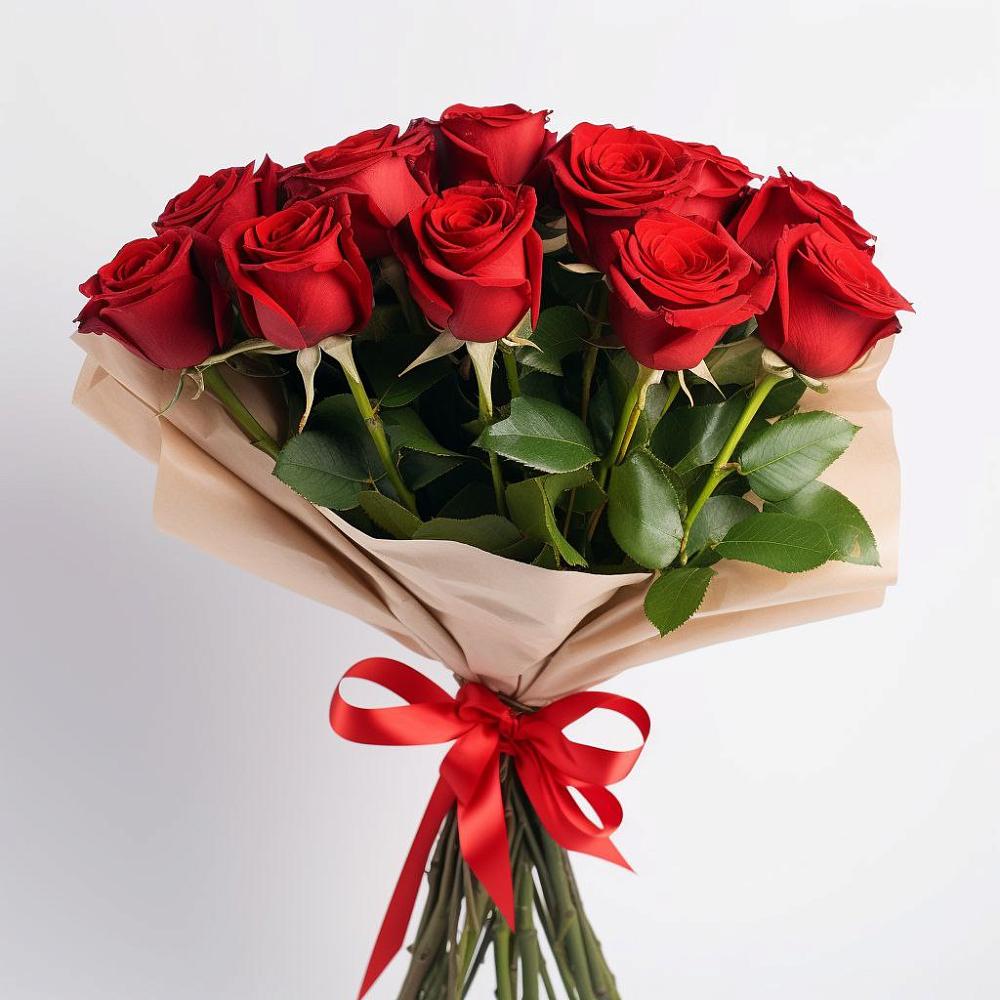 Букет 11 Красных роз Эдлесс Лав в Мариинске