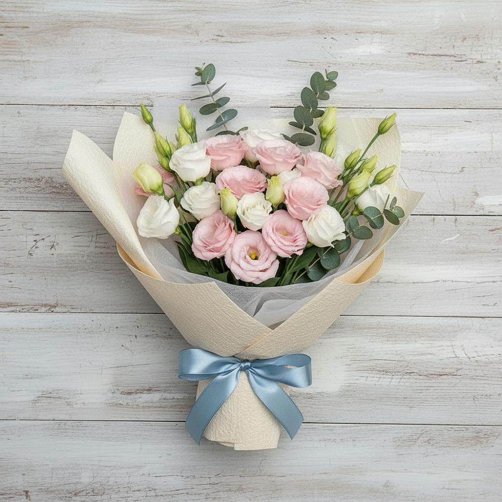 Букет цветов из: Лизиантусы в Мариинске